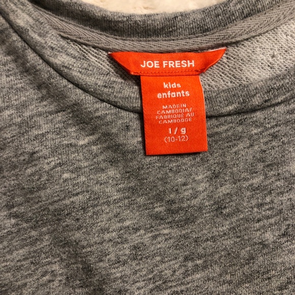 Girls Gray Joe Fresh Dress with Pockets Size Large - Picture 5 of 5